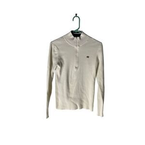 Vintage Ralph Lauren Polo Jeans Y2K 90’s Ribbed Mock neck Quarter Zip Sweater Si